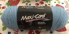 Vintage Maxi Cord Twisted 6mm 200 yds Light Blue for Macrame-35913