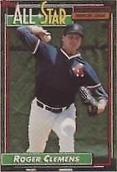 ROGER CLEMENS 1992 Topps GOLD AS Insert #405. RED SOX | eBay
