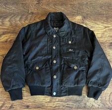 Bomber Invernale Bambini Sisley Nero 5/6 anni 120cm Giubbotto Condizioni buone