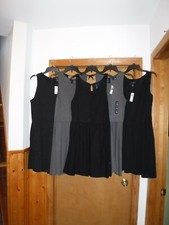 Sleeveless Dresses Gap size L,M,S,8,Black & charcoal Grey NWT