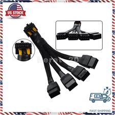 GPU Power Adapter 90° Elbow Cable for RTX4090 RTX4080 12VHPWR 12+4Pin to 4x8Pin