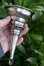 Georgian Dated 1815 Solomon Hougham English Sterling Silver Wine Funnel