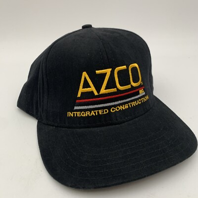 AZCO Inc Hat Black Strap Back AZCO Inc Integrated Construction