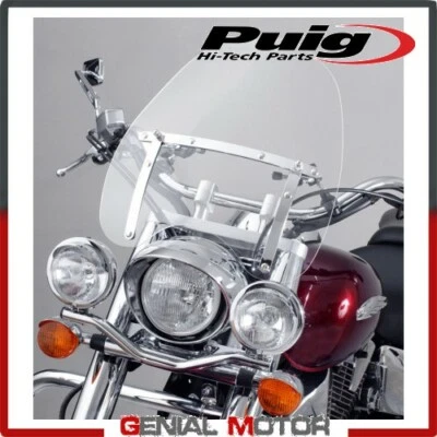 PARE-BRISE PUIG TRANSPARENT 2003W YAMAHA XVS 1300 A MIDNIGHT STAR 2007 / 2016 - Photo 1/2