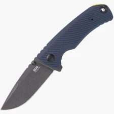 SOG Tellus ATK Assisted Open Pocket Knife Folder Cryo 440 Squid Ink 11060343 New