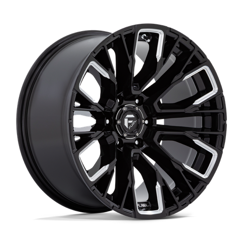 20 Inch Black Wheels Rims Ford F150 Truck Expedition Fuel Rebar D849 20x9' 20mm - Picture 4 of 4