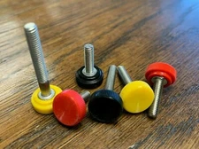 M4 Thumb Screws Stainless DIN 912 Metric M4 Red, Yellow, Black, Gray, or Natural