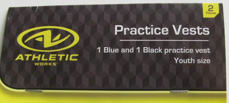 Pack de 2 Chaleco Athletic Youth Works Practice Azul y Negro Foto 2 de 2