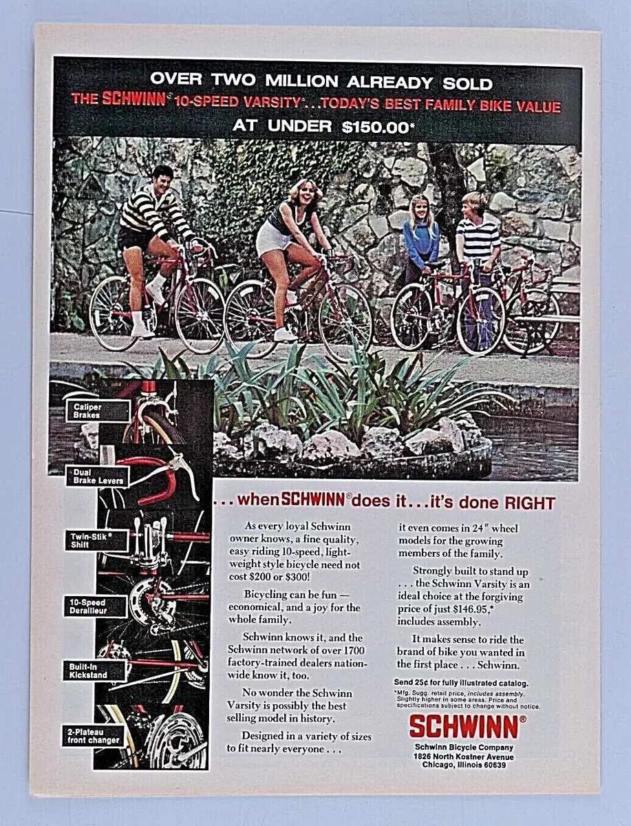 Schwinn varsity 10 speed value sales