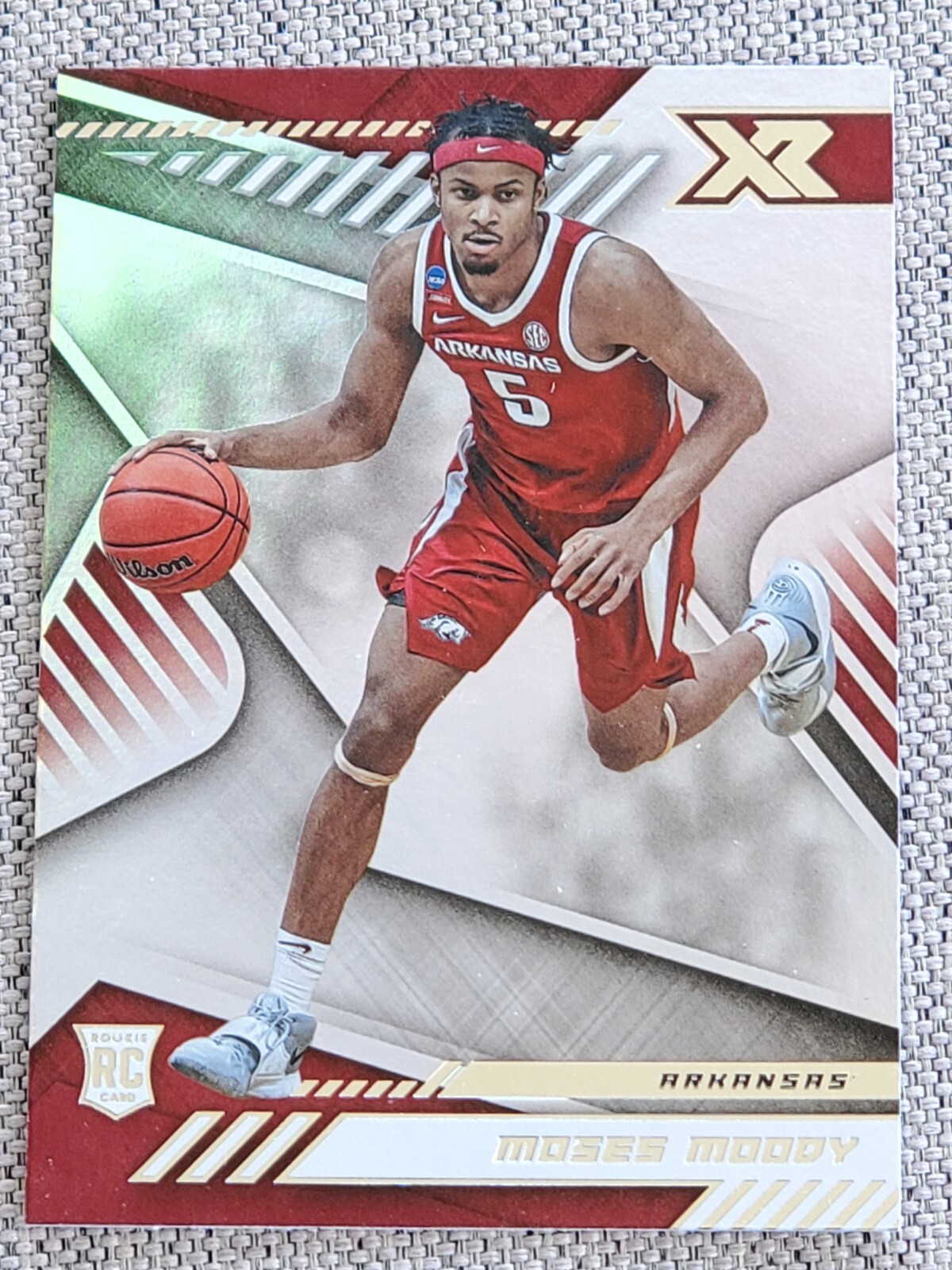 MOSES MOODY 2021-22 PANINI CHRONICLES XR DRAFT PICKS ROOKIE BASKETBALL CARD #171