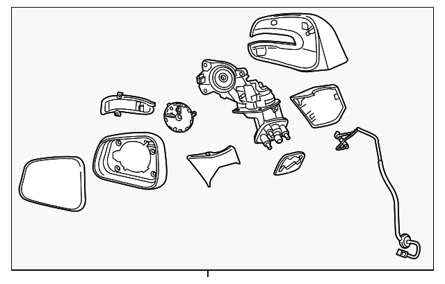 Genuine GM F Mirror 95374004