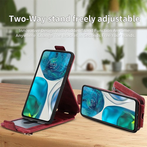 For Motorola Moto G 5G Stylus 5G Edge Plus Flip Leather Wallet Stand Case Cover - Picture 8 of 16