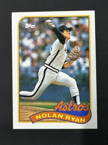 1989 Topps Baseball Nolan Ryan Astros Base Card 530