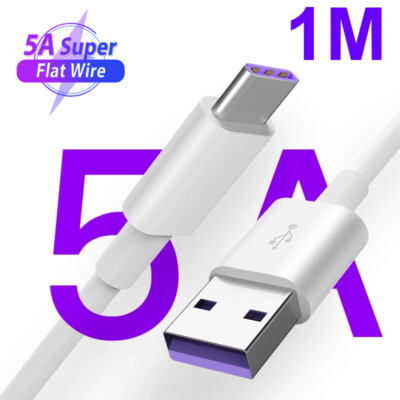 5A Fast Charging USB C Cable Phone Charger Data Micro USB Type C Cable HUAWEI