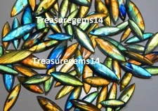250 CT NATURAL WHOLESALE LOT MULTI FIRE LABRADORITE MARQUISE CABOCHON GEMSTONE