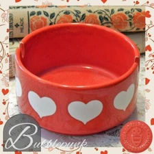 Vintage W. Germany WAECHTERSBACH Glazed Ceramic Hearts Ashtray