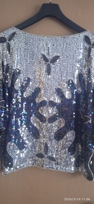 Glitzer Shirt gr M von Nicos Exclusive