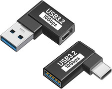 USB-A to USB-C Adapter 2-Pack , USB 3.2 for Charging, Data Transfer  OTG Alumi