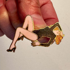 THE CARS Candy-O  1979 PROMO Enamel Pin Elektra Records
