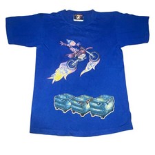 Vintage Rare early JNCO Vintage Flamehead T-Shirt youth Med 90s Rare Skate USA