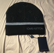 Louis Vuitton Black Gray Monogram Adjustable ...