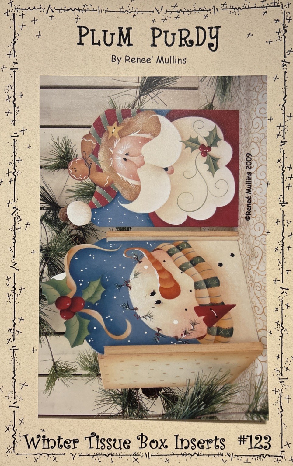 Tissue Box Packet Tole Painting Pattern Packet: Winter Tissue Box Inserts by Renee ...