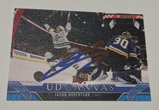 Jason Robertson Signed Card Upper Deck Canvas UD JSA COA IP Auto Dallas Stars a