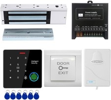 Door Access Control System IP67 Waterproof RFID Fingerprint Keypad Exit Button D