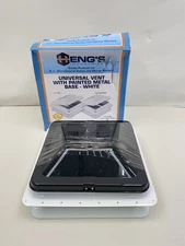 HENGS INDUSTRIES UNIVERSAL 74311A-C1G2 SMOKE 14" EASY CHANGE ROOF VENT RV