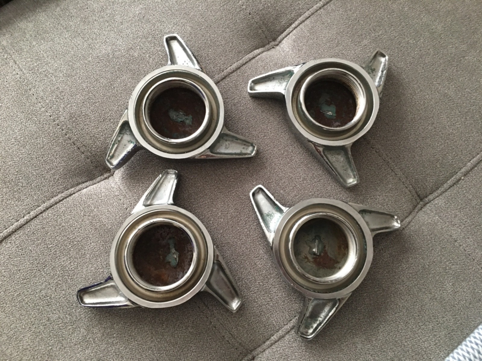 Borrani knock-off Nuts - Three Ear 42 mm Ferrari 250