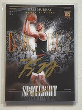 Kris Murray 2023-24 Panini Noir /99 Spotlight Signatures RC Auto Autograph