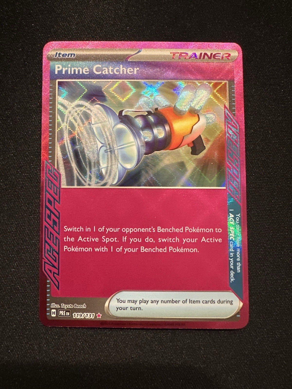 Prime Catcher 119/131 Sv: Prismatic Evolutions Holo - NM