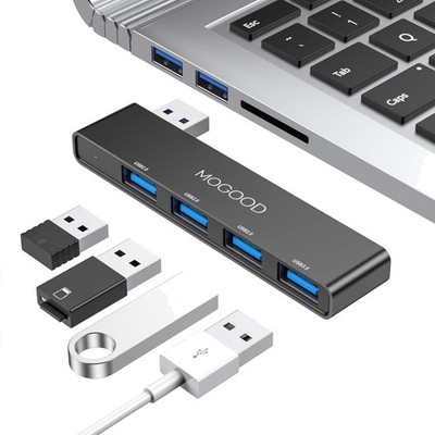 USB Hub Laptop Daten Splitter Multi Port Adapter PC Mac Drucker 4 Port