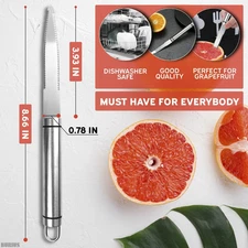 Grapefruit Orange Cut Knife Serrated Blade Fruit Slicer Cutter Stainless Steel