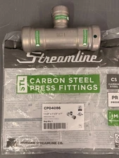 Streamline STL Mech. P x P x P  1½" x 1½" x 1" Carbon Steel Reducing Tee CP04086