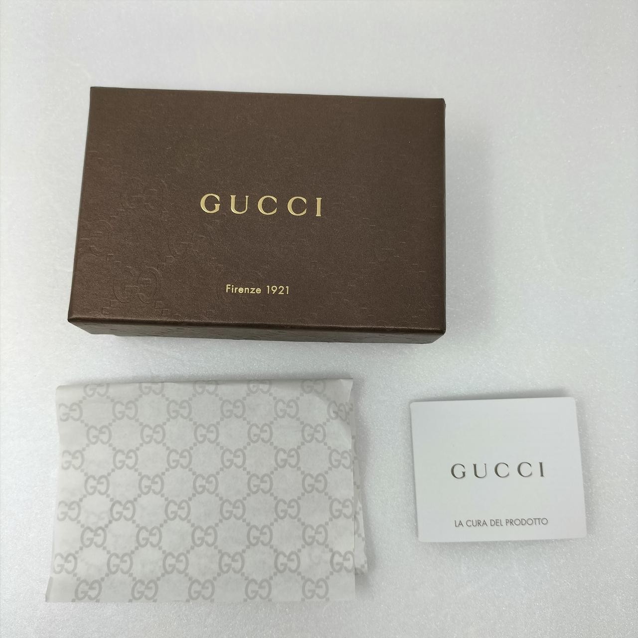GUCCI 6 Key Case Compact Rectangular Logo Beige A… - image 5