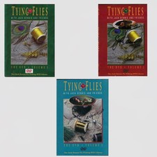Jack Dennis Tying Flies with Friends SIGNED Complete set of Vol 1, 2,  3