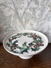 Emma Bridgewater Holly Small Cake Stand - 1st New