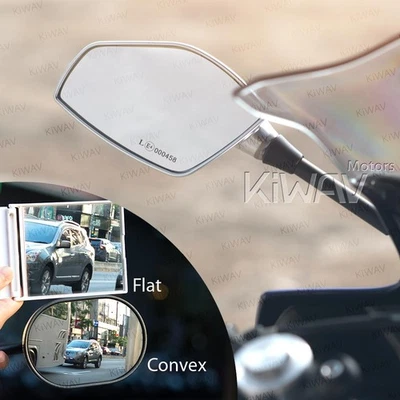 Retroviseur carenage d'argent FIN style convex pour YAMAHA FZ1 FAZER 06-14 - Photo 1/4