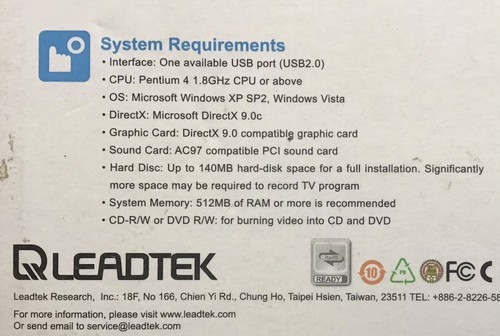 Leadtek Digital Tv Dongle - Picture 3 of 3