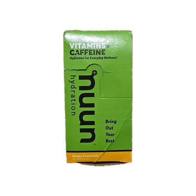 Nuun Vitamin Hydration Tablets Ginger Lemonade with Caffeine Box of 8