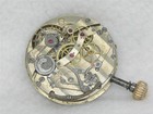 VINTAGE 42MM MEYLAN CHRONOGRAPH POCKET WATCH MOVEMENT & DIAL, RUNNING! — photo 3