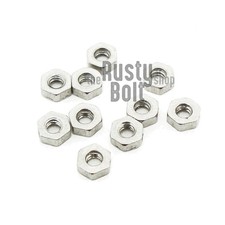 M1.6 Hex Nuts, A2 304 18-8, Stainless Steel