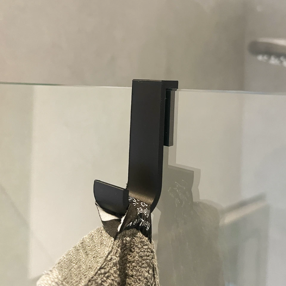 4x Handtuchhaken Dusche – Duschkabine Haken ohne Bohren Handtuchhalter Kleider - Bild 3 von 4