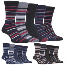 Mens Socks by Farah - 5 Multi Pack Cotton Patterned Dress Socks FCS271 