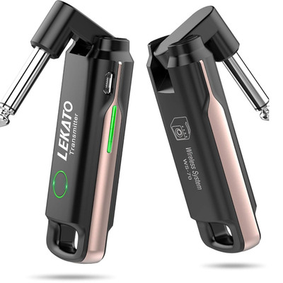 LEKATO Drahtloses Gitarrensystem WS70 Rosa 70 Kanäle Low Latenz
