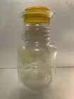 Vintage Pyrex Corning Glass Juice Carafe Pitcher Lemons 1.5 QT 3515 With Lid