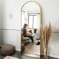 Full Length Mirror, 64"X21" Arched Full Body Mirror, Hanging, Leaning or Standin