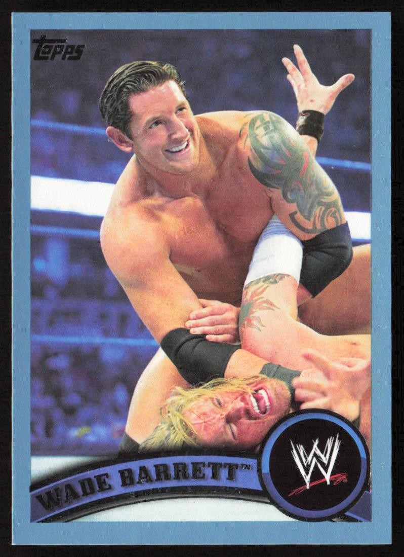 2011 Topps WWE Blue #/2011 Wade Barrett #4