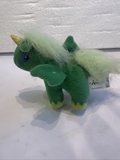 2004 NeoPets McDonald's Green Uni Mini Plush Stuffed Animal Unicorn Toy